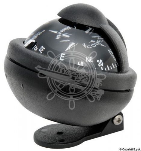 Riviera comet boat marine compass 2&#034; black bracket mount