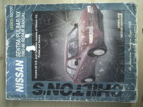 Chilton&#039;s: nissan sentra/pulsar/nx 1982-96 repair manual isbn 0801988160