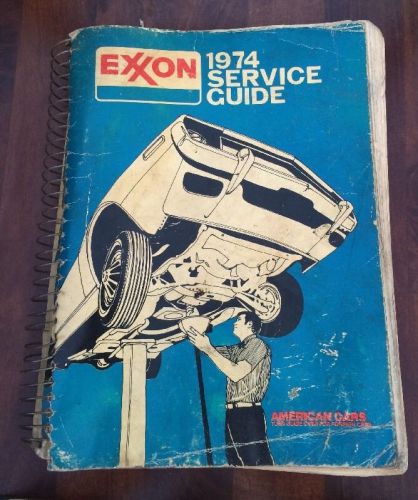 1974 vintage automotive service guide repair manual exxon american &amp; imports