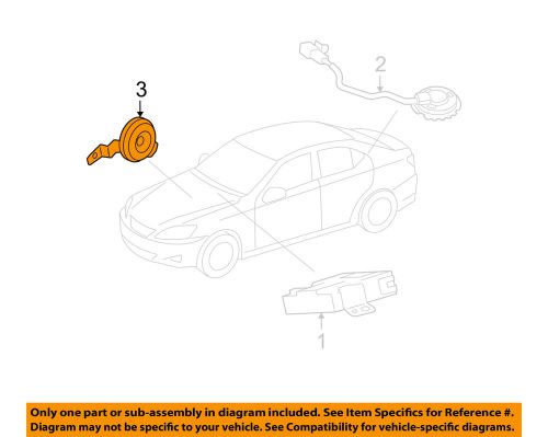 Lexus toyota oem 06-14 is250 anti-theft-horn 8651030660