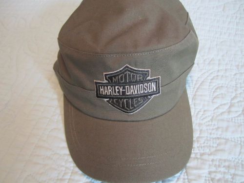 Harley-davidson biker cap new green bar &amp; shield logo