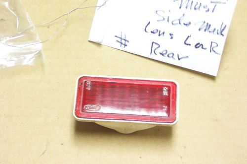 1969 ford mustang l or r  rear red qtr panel side marker lens used oem