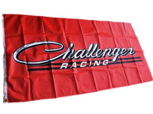 Challenger racing banner flag 70 71 72 mopar red 4x2 ft