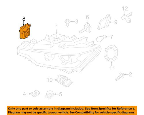 Bmw oem 13-15 z4 headlamp-control module 63127296090