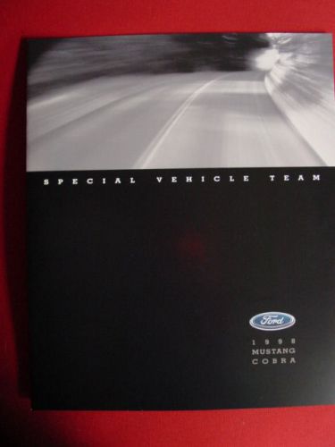 1998 ford mustang svt cobra original prestige dealer brochure nos oem