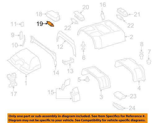 Mercedes mercedes-benz oem interior-roof-reading lmp bulb 072601012122