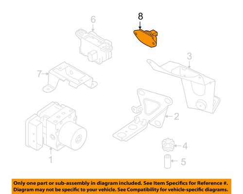 Bmw oem 01-06 325ci anti-lock brakes-yaw rate sensor 37146781405