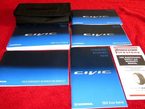 2013 honda civic hybrid owners manual complete with case