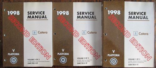 1998 cadillac catera service manuals second edition  3-volume set