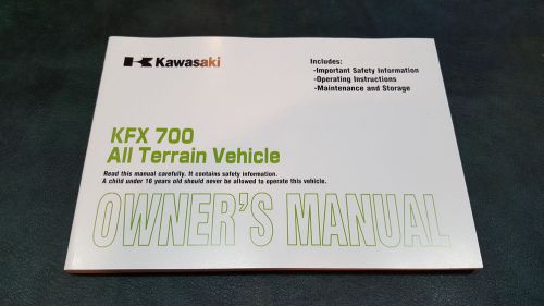 2005 kawasaki kfz 700 atv owners manual book guide ksv 700 6f