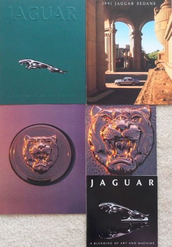 5 vintage 1990 1991 jaguar xj xj6 sedan xjs xjs car sales dealer brochures usa