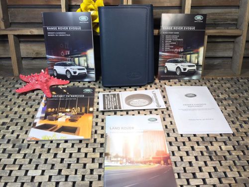 2016 land rover range rover evoque owners manual +navigation +rear tv info