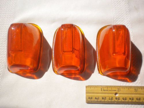 3 griffen lamp co. truck marker light amber lenses rat rod 2932