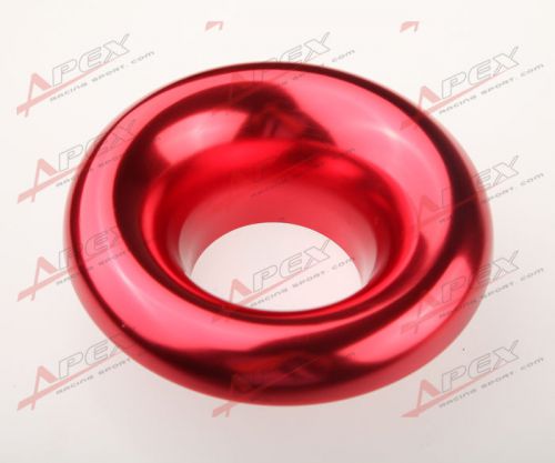 4&#034; universal velocity stack for cold/ram engine air intake/turbo horn red