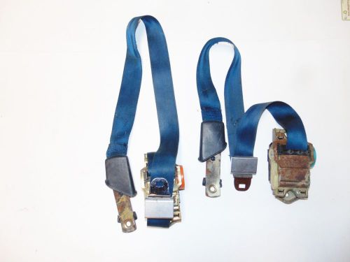 Used gm deluxe blue shoulder seat belts camaro trans am 78-81