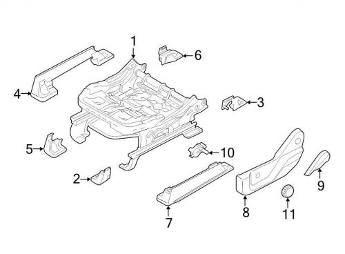 Ford oem seat track cover fl3z1561748ad image 4