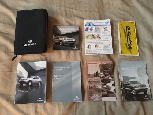 2004 mercury mountaineer owners manual set + cd-rom &amp; case-free shipping!