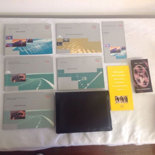 2001 audi s4 owner&#039;s manual package - excellent condition