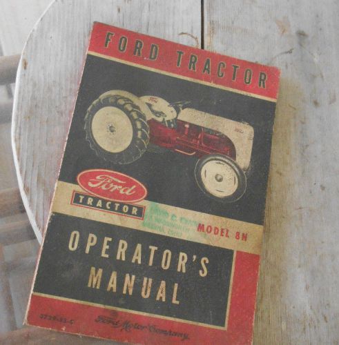 Vintage ford tracor shop manual 1952