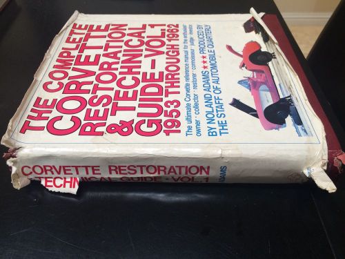 Complete corvette restoration &amp; technical guide signed by noland adams!