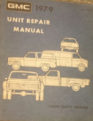 1979 gmc truck unit service shop repair manual factory dealership truck gm