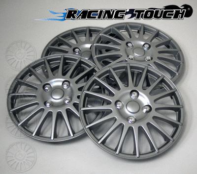 #611 replacement 15" inches metallic silver hubcaps 4pcs set hub cap wheel cover