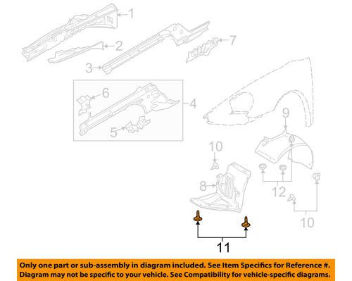 Porsche oem 99-16 911 front bumper-spoiler screw 99907322709