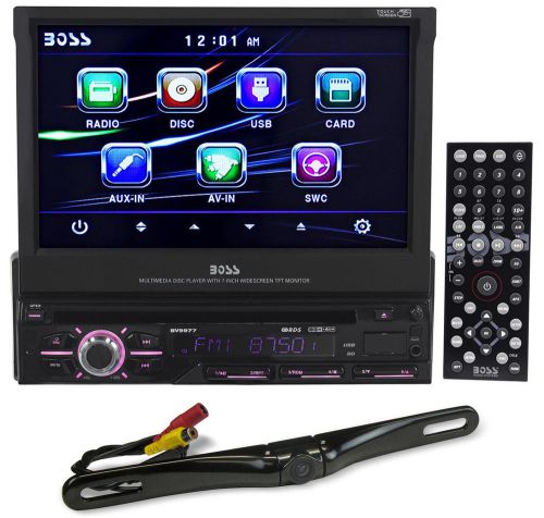 Boss bv9977 7&#034; car dvd/mp3/cd am/fm player receiver + night vision backup camera