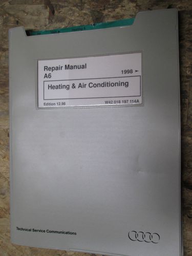 1998 audi a6 heating air conditioning factory service manual shop repair