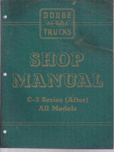 Dodge c-3 (t-400) shop service manual all models