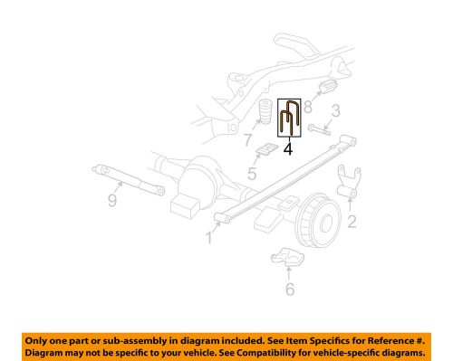 Gm oem rear suspension-u-bolt 11518426