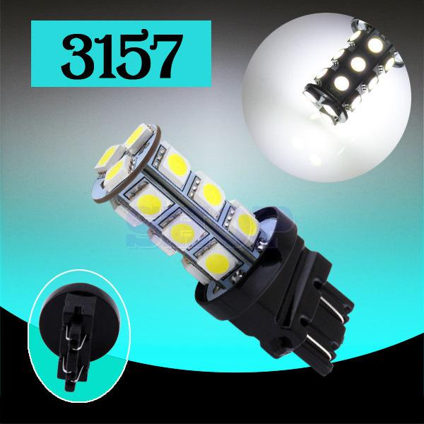 3156 3157 pure white 18 smd 5050 stop tail brake turn 18 led car light bulb lamp