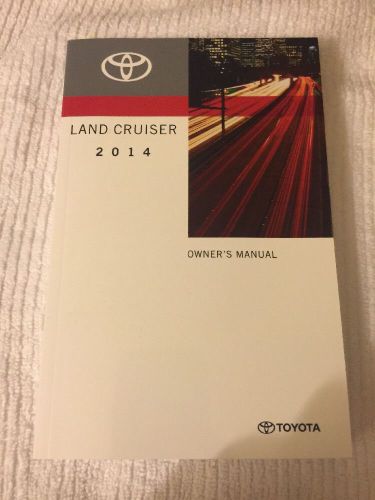 Totota land cruser 2014 owner manual