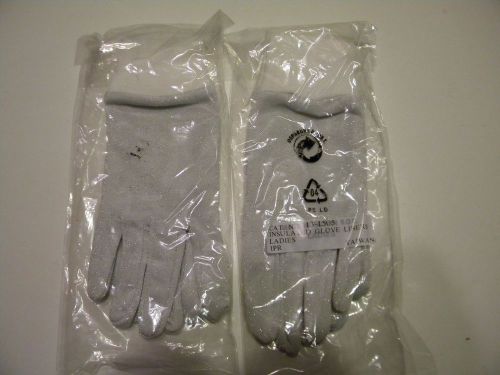 Arctic cat polaris yamaha white insulated glove liner ladies -pkg 2-new