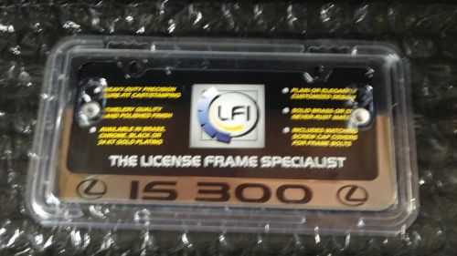 *new* lexus chrome lfi is300 license plate frame fits all years