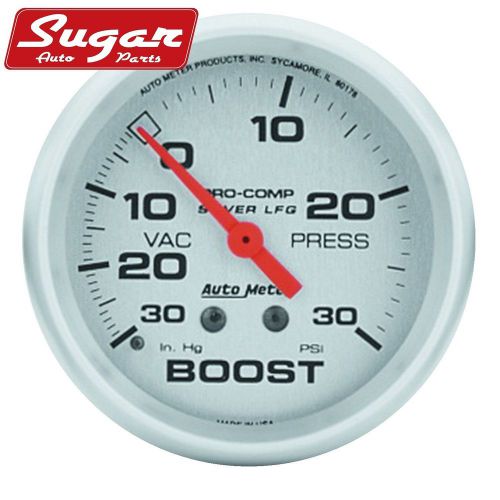 Auto meter 4603 silver; lfgs boost/vacuum gauge