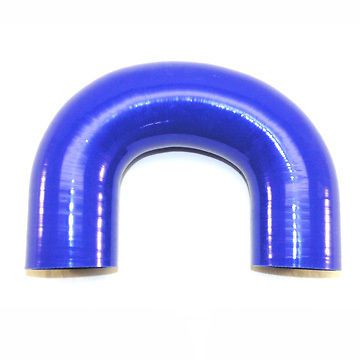2.5&#034; silicone silicon 180 degree bend elbow blue 2.50&#034;