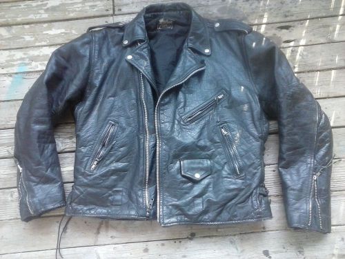 Vintage leather motorcycle  jacket