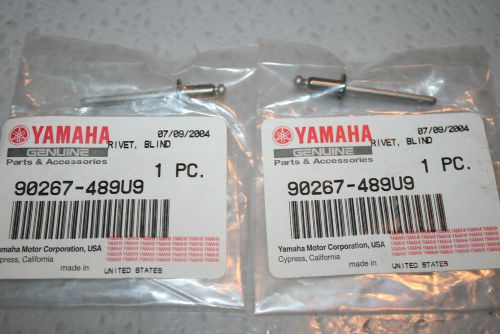 Nos yamaha pwc boat rivets 2 pcs. gp800 gp1300 wb700 fx140 vx1800 wr650 fx1100