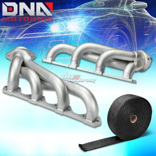 Stainless ceramic racing manifold header for 79-93 mustang windsor 5.0+heat wrap