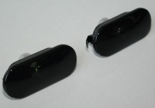 Vw jetta golf mk4 dark smoke smoked fender side marker light lights pair gti gli