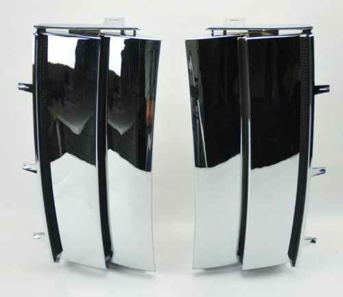 Range rover 03-12 l332 chrome &amp; black fender front side vent grills