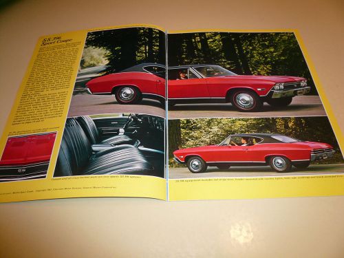 1968 chevrolet chevelle sales brochure - vintage