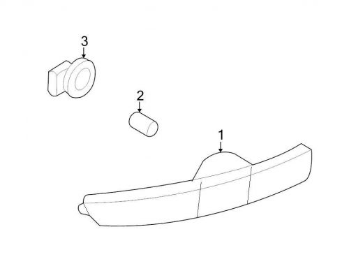 Ford oem side marker light 7a1z15a201c image 1