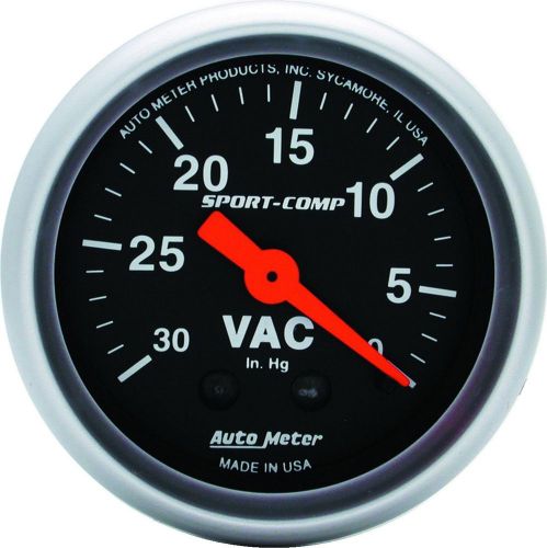 Auto meter 3384 vacuum pressure 30 inhg - sport comp