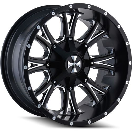 20x12 black americana 6x135 &amp; 6x5.5 -44 rims open country rt 35 tires