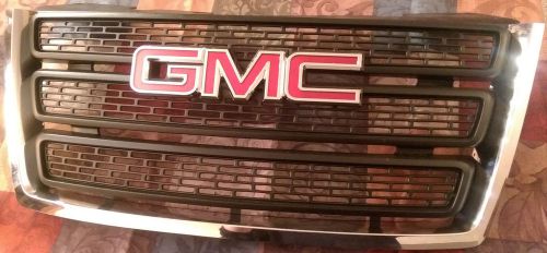 2010-2015 gmc terrain sle slt sl grille chrome &amp; charcoal oem