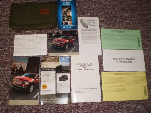 2016 jeep compass complete suv owners manual books dvd guide case all models