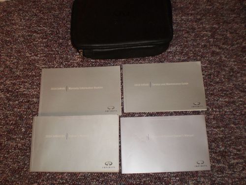 2010 infiniti ex suv owners manual books guide case all models