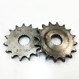 Used pbi front counter sprockets for cr125 shifter kart, 428 15t &amp; 16t ckr crg